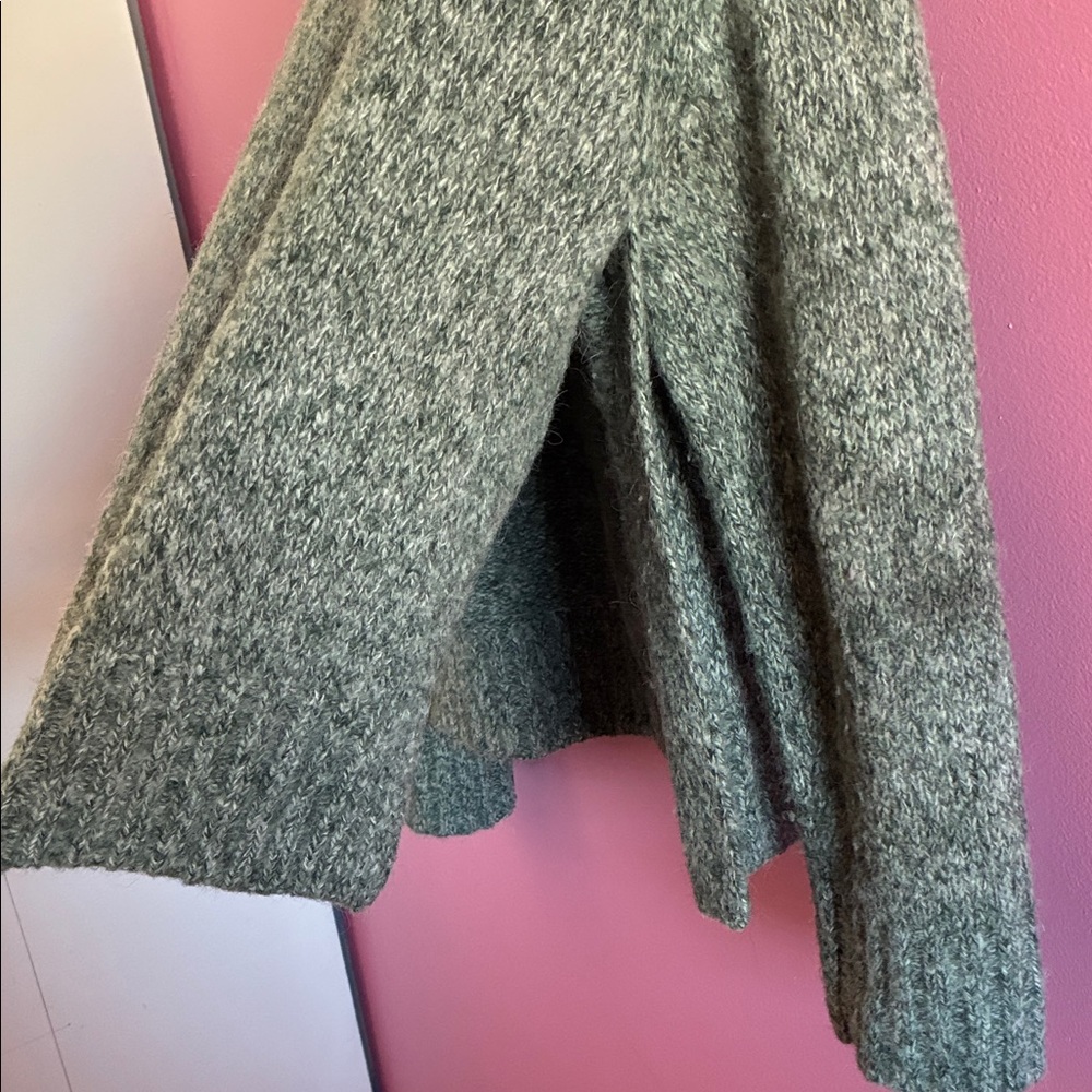 COS Green Heathered Cowl Neck Sweater - Picture 10 of 14